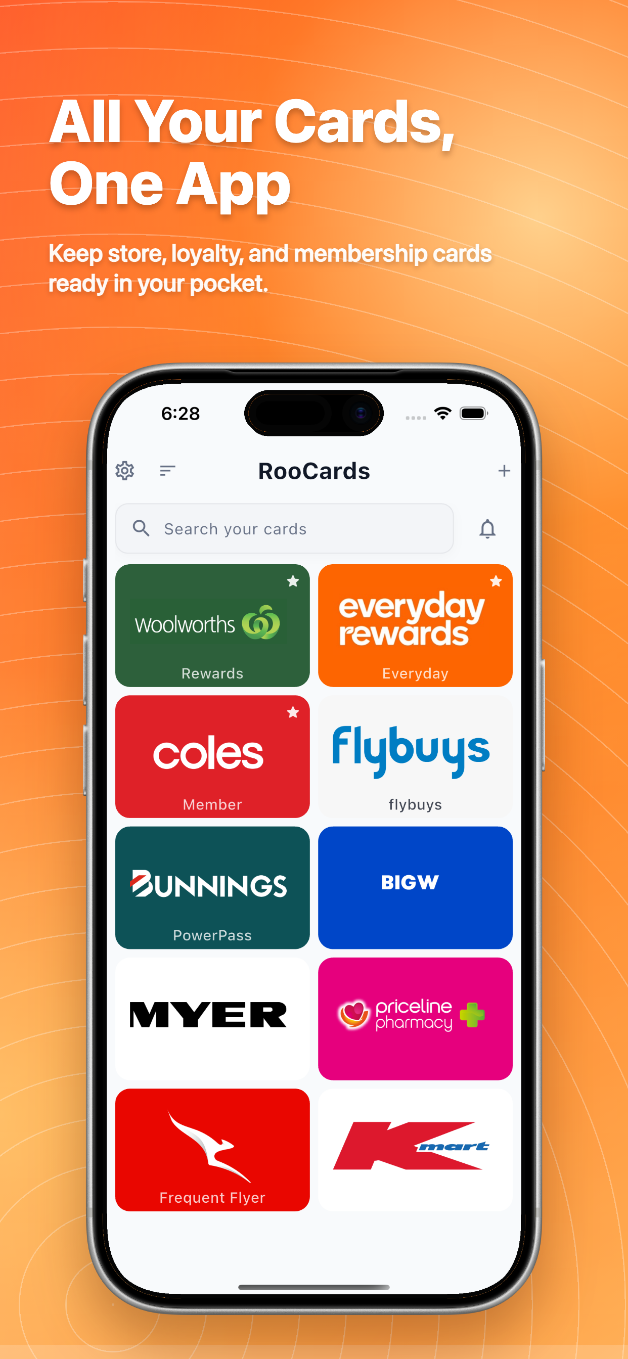 RooCards card wallet