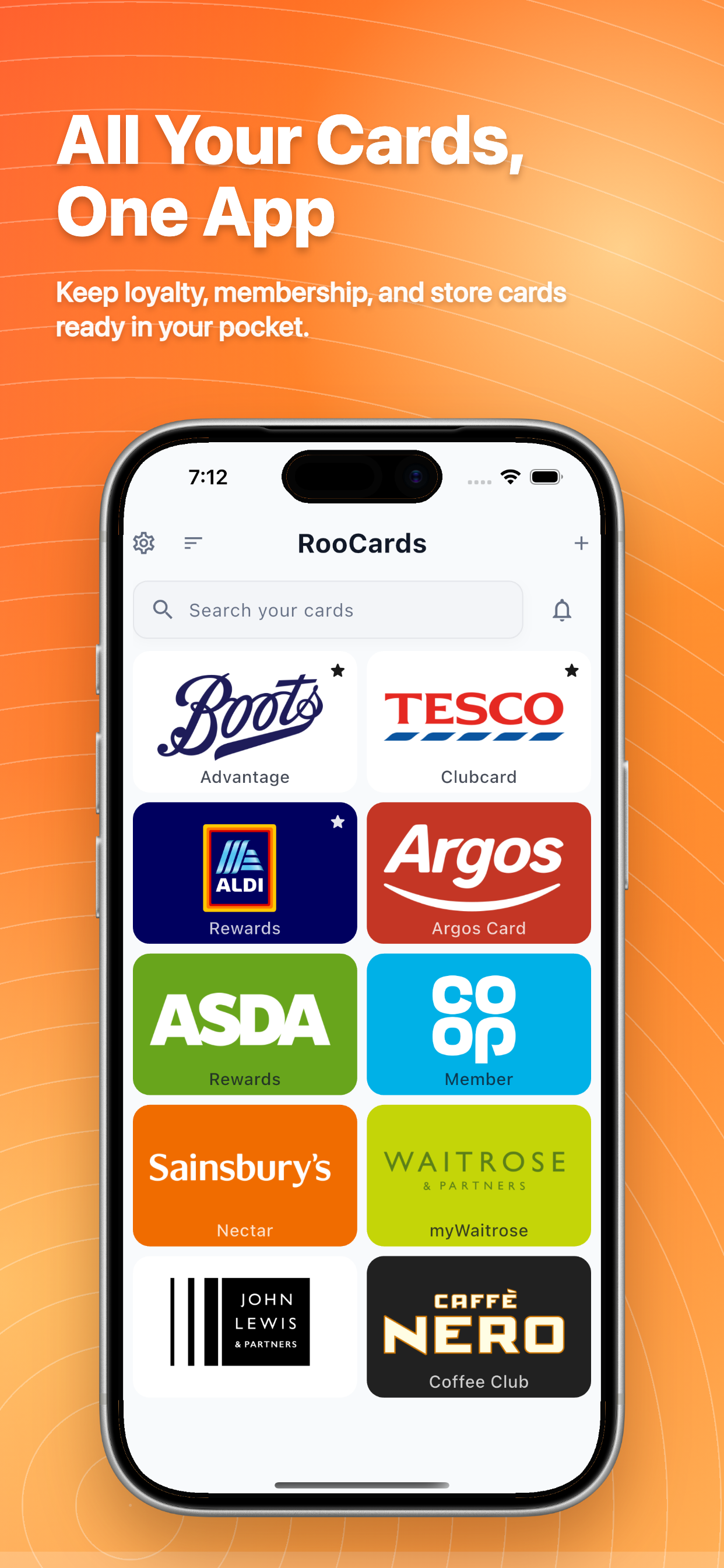 RooCards card wallet