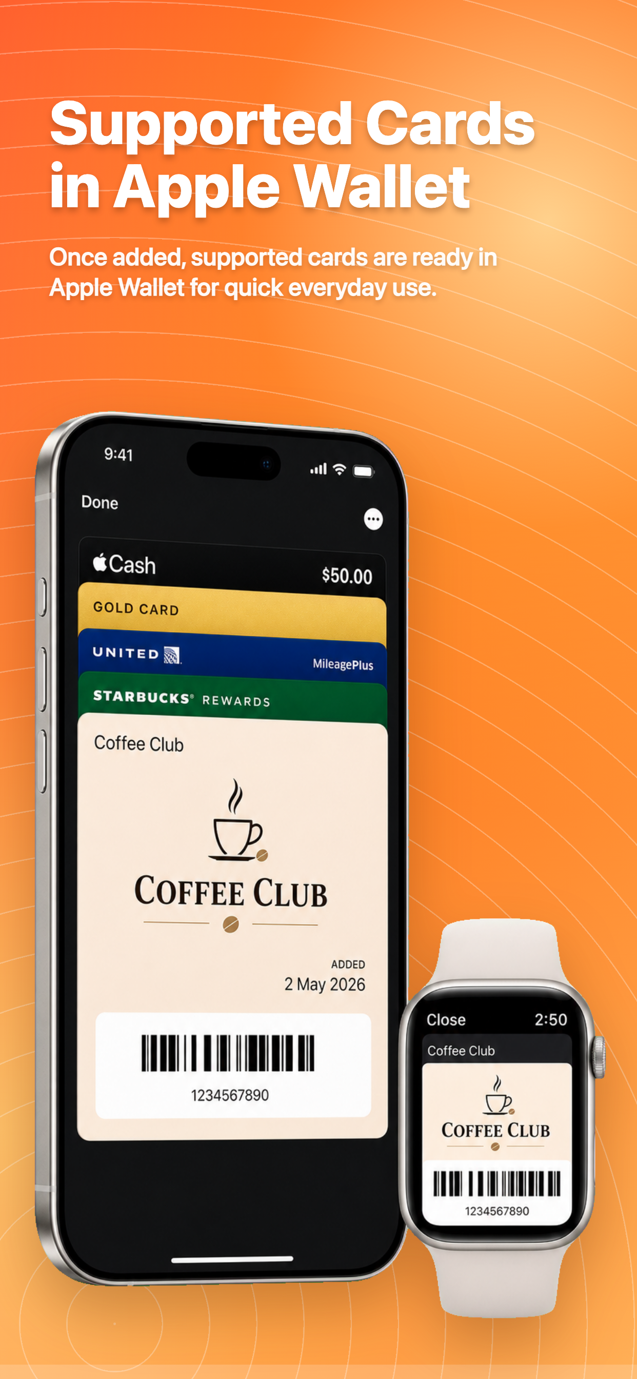 Apple Wallet loyalty cards